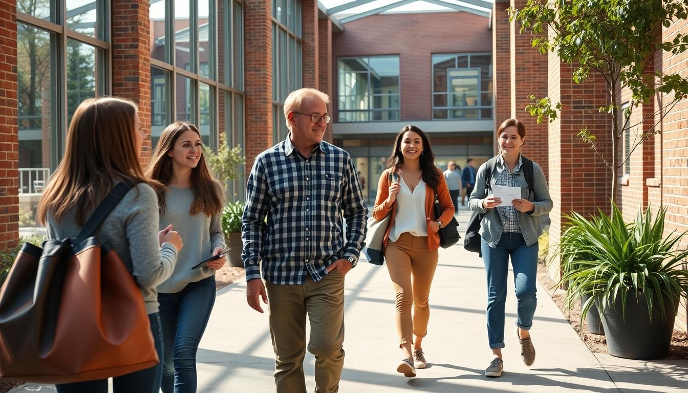 Students collaborating in study space